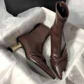 LBSFY  -  Modern Boots Patent Leather Designer Brand Luxury 2024 New Winter Ankel Boots Bow Wedding Party Dress Gladiator Women Shoes